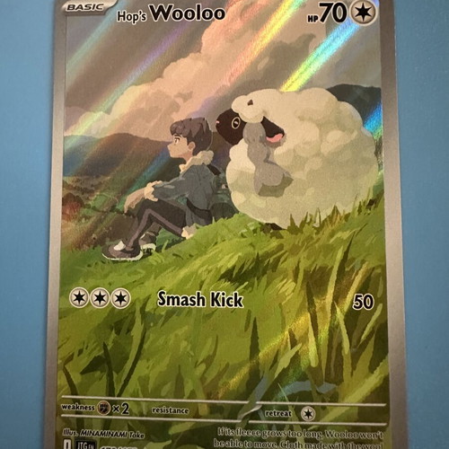 Hop's Wooloo Pokemon Card new condition