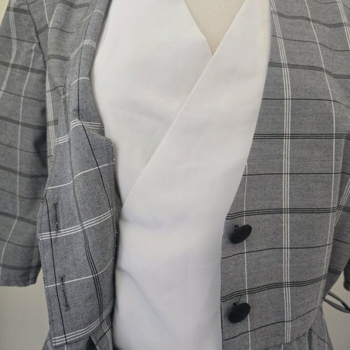 Vintage Expressions dress gray like new, size 12