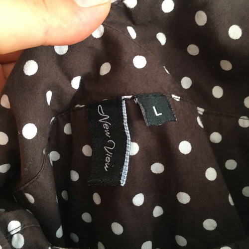 Vintage polkadot dress, M/L, cotton, like new