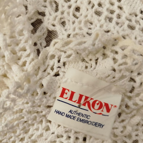 Handmade tablecloth Elikon 1.60 x 2.20 m new