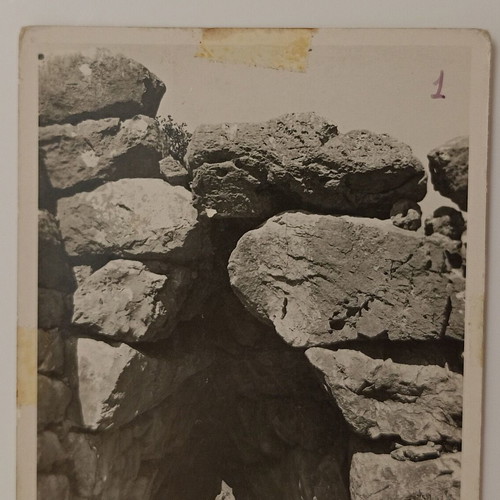 Mycenae Black and White Postcard used
