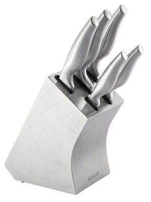 Muhler MR-681 knife set 5 pieces new stainless steel