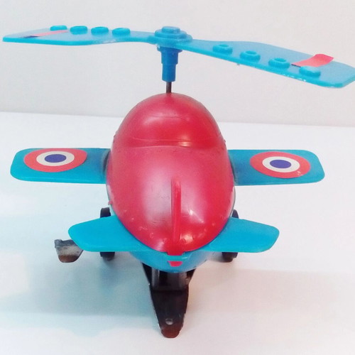 Priftis Wind-Up Plastic Amphibious Helicopter 60's Like New