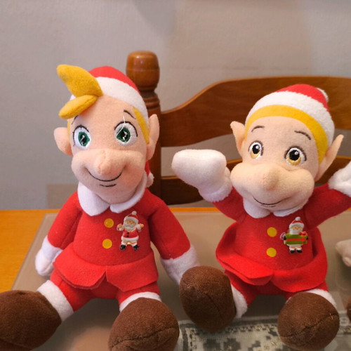 Set of plush Christmas bears like new, 20 pieces