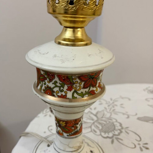 Porcelain vintage lamp used