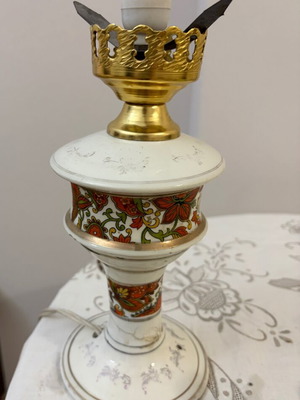 Porcelain vintage lamp used
