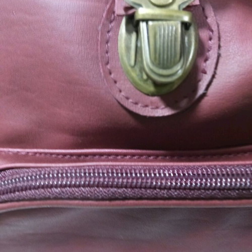 Leather backpack new with internal and front pocket