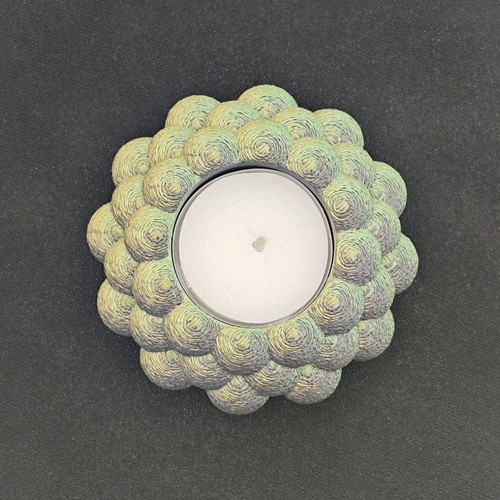 Reso candle holder new from 3d printer with esun pla silk magic material