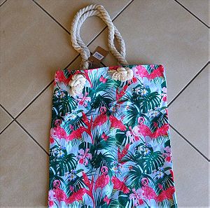 Beach bag Flamingo