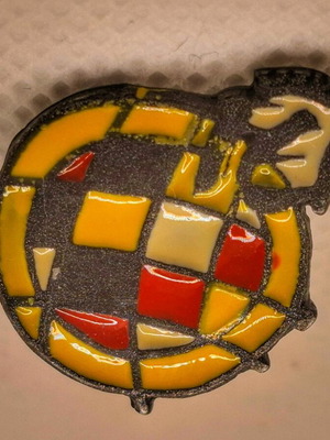 Collectible pin of Spanish football federation like new