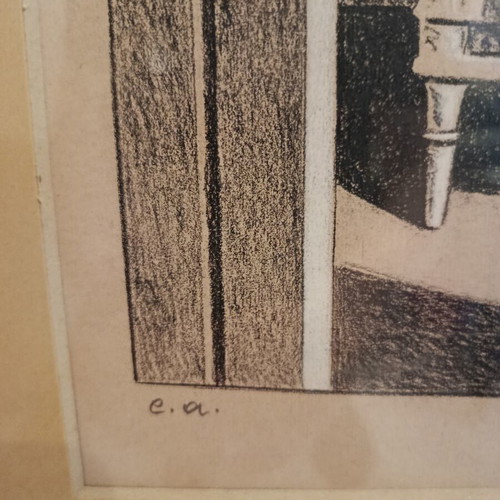 Karavouzis Épreuve d’Artiste print with frame, like new