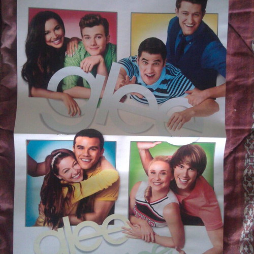 Big Time Rush & Glee poster like new