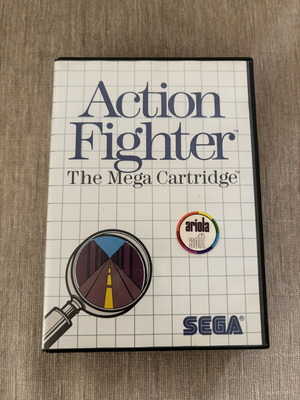 Action Fighter Sega Master System game, complete