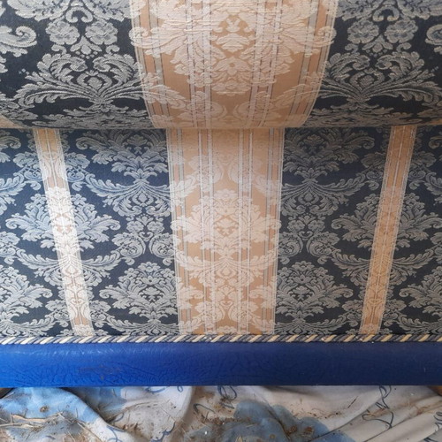 Three-Seater Sofa used, solid wood frame, quality fabric