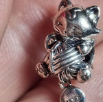Pandora charm cat silver