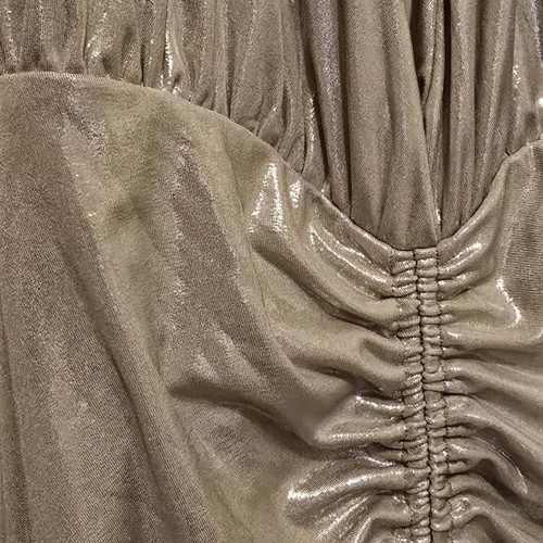 Zara dress new, size S, beige gold silver