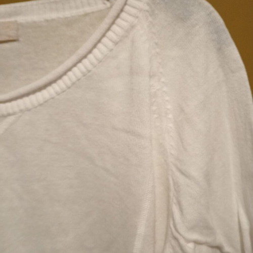 Cache Cache knitted cropped blouse white new M/L