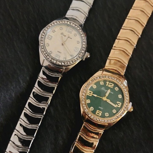 Vintage women's watch new, gold and silver