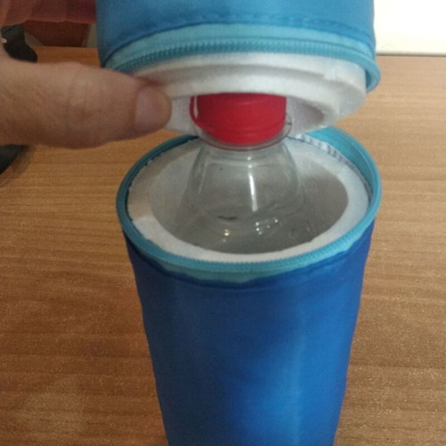 Insulated Bottle Cooler Bag like new, fits 500 ml