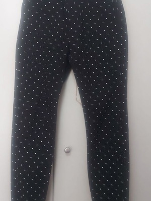 Stradivarius high-waisted pants like new, black and white, size L