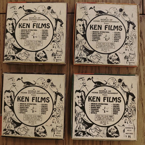 Super 8 Kung Fu films like new, collectible, set of 4