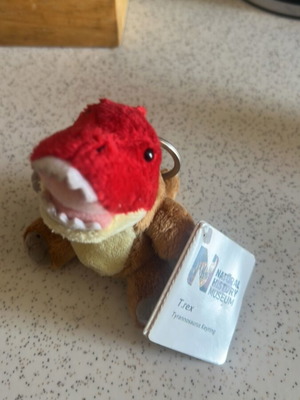 T rex dinosaur keyring new from natural history museum
