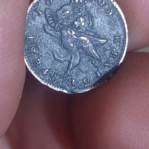 1 Lepto Ionian State 1834 coin used, with damages