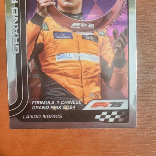 F1 Topps Chrome 2025 Lando Norris Grand Prix Driver of the Day Like New