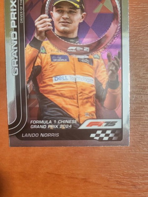 F1 Topps Chrome 2025 Lando Norris Grand Prix Driver of the Day Like New