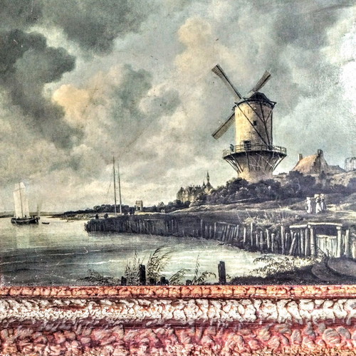 Oil painting reproduction Windmill on the coast used