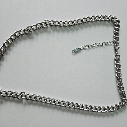 Stainless steel unisex necklace chain new, silver