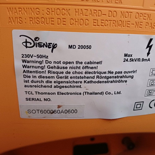 Small TV used for decoration, unknown if works