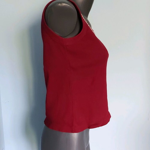 Street One by Gap ribbed top with beads like new, sizes L to 3XL