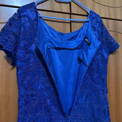 Blue lace dress Assy Fashion like new, evening size 58