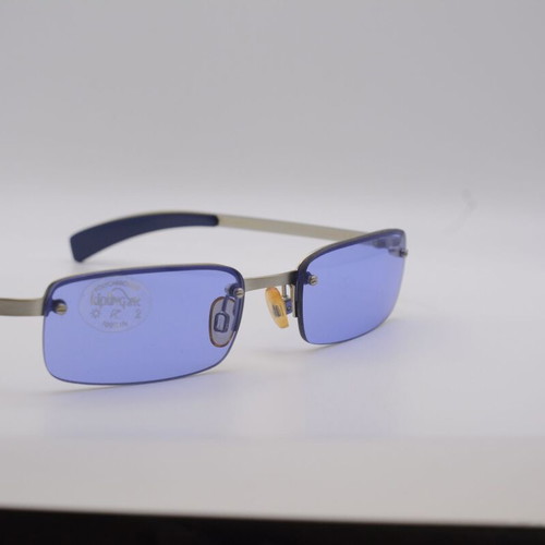 Kipling K533 Vintage Rimless Sunglasses New Blue Silver