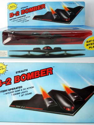 Vintage 1989 Stealth B-2 Bomber airplane Soma China new