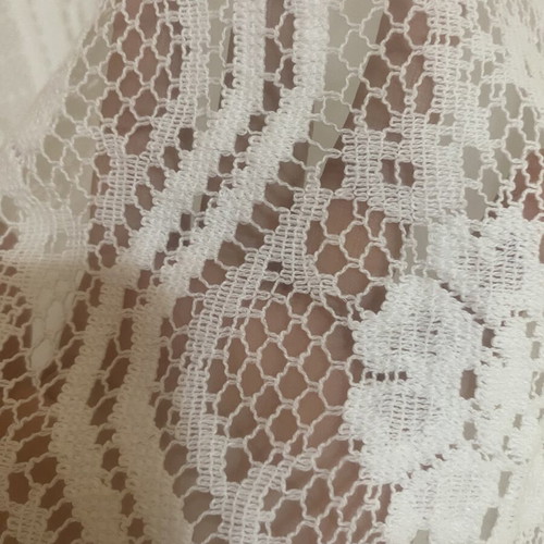 White Lace Sleeveless Tunic Top Cover-Up one size like new