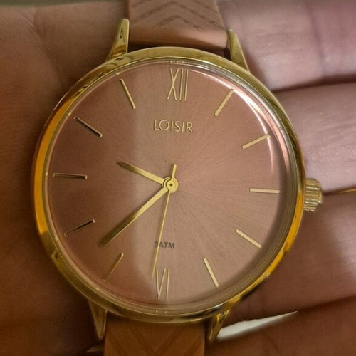 Loisir wristwatches like new, set of 2, rose gold and pink