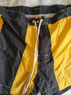 Gant men's swim shorts new, size large, black and yellow