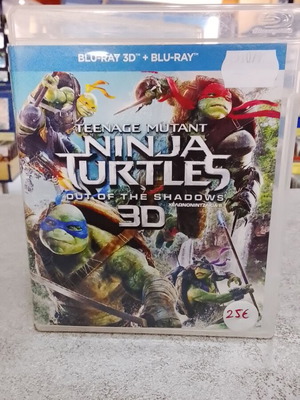 Teenage Mutant Ninja Turtles 2 Blu-Ray like new with Greek subtitles and 3D version