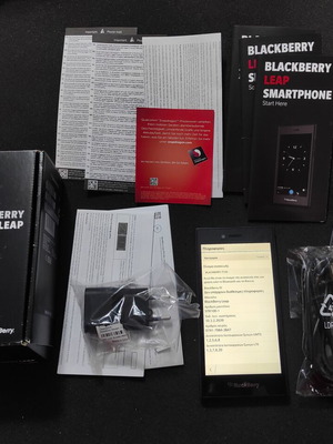 BlackBerry Leap STR100-1 smartphone new with accessories