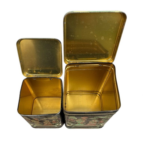 Vintage set of 2 metal boxes used