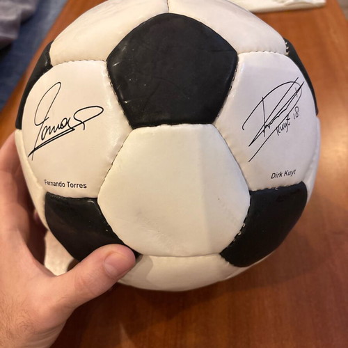 Collectible ball with printed signatures new