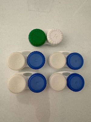 Set of 5 new Bausch + Lomb contact lens cases