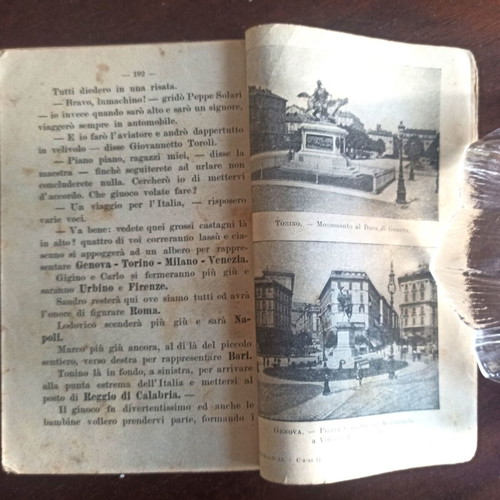 Nuovo Piccolo Mondo textbook used, Italian, 1919-20 edition