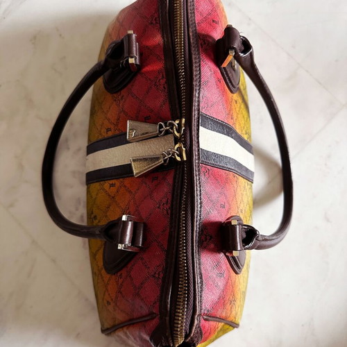 L.A.M.B Gwen Stefani shoulder bag used, vintage, 40 cm, rasta colors