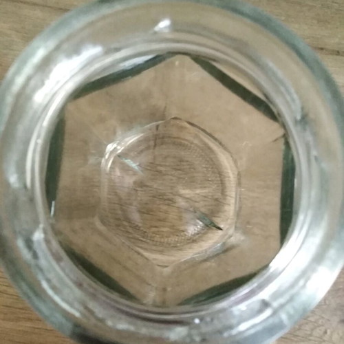 Glass jar without lid like new