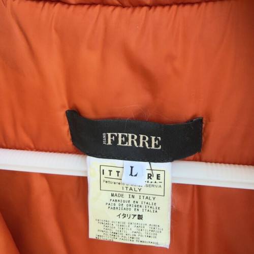 Men's winter jacket like new, size L, orange
