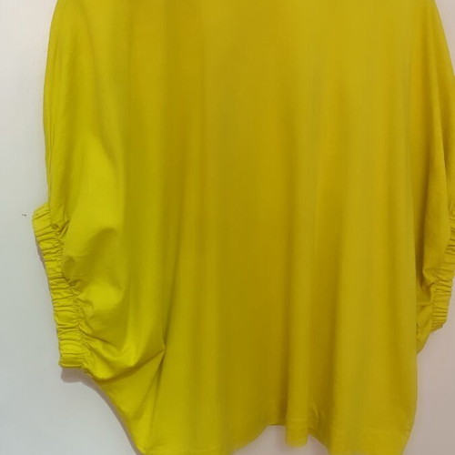 Rinascimento cotton blouse like new, yellow, one size