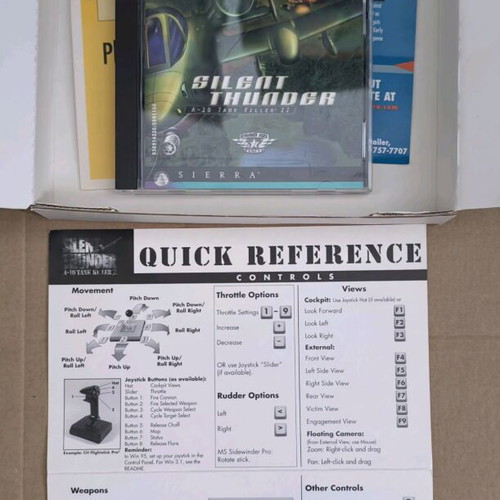 Silent Thunder A-10 Tank Killer II PC CD-ROM like new